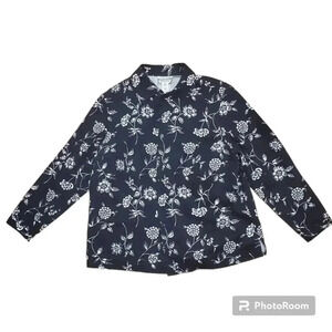 Pendleton Black Floral Shirt 16W